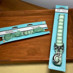 New with tags! Martha Stewart pets 4ft leash and dog collar!